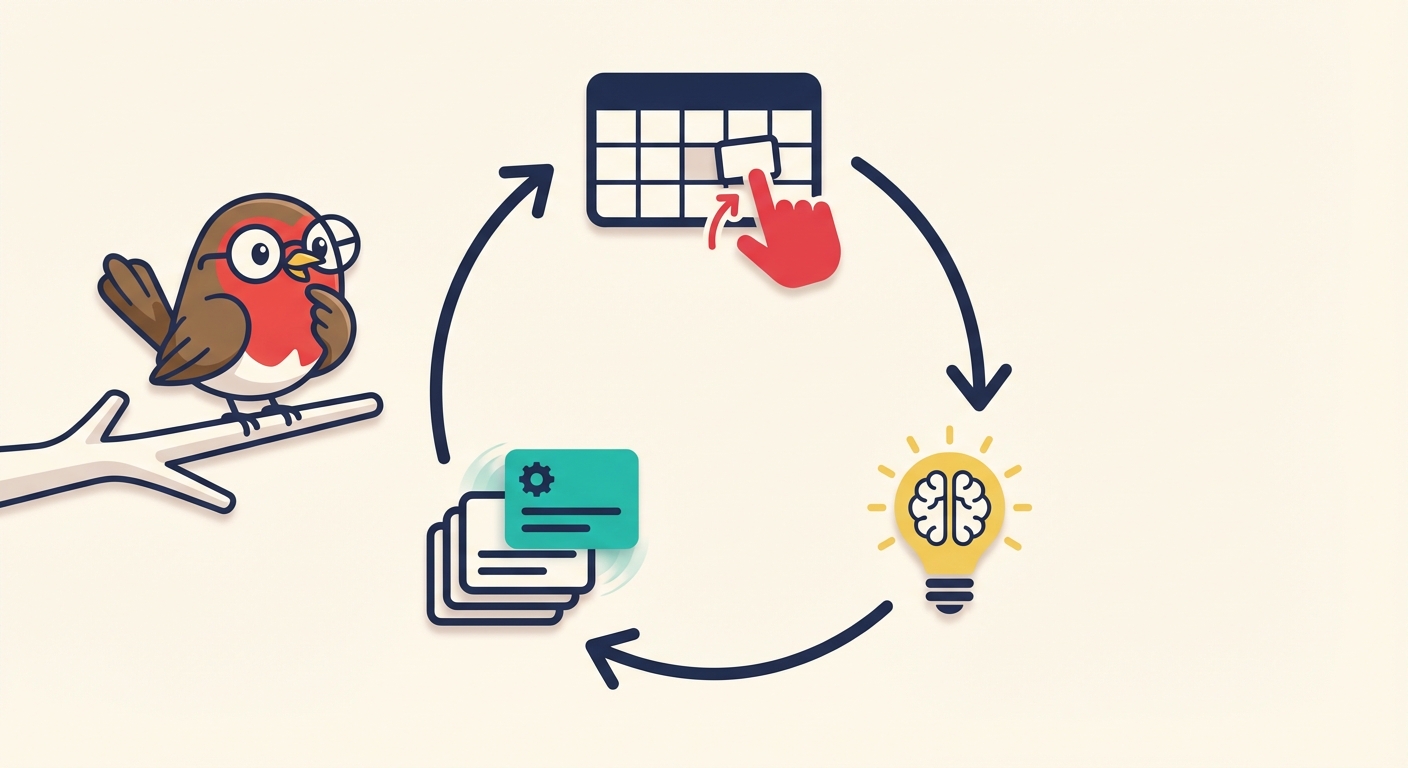 学習ループのイラスト